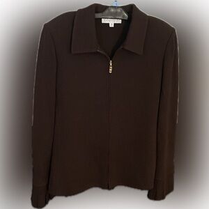 St. John Chocolate 3 piece Knit Skirt Set NWT, NWOT